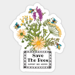 Save The Bees Sticker